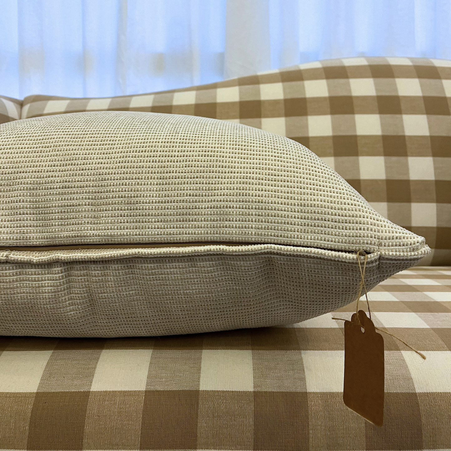 20" x 20" Pillow - Thibaut Dune in Linen