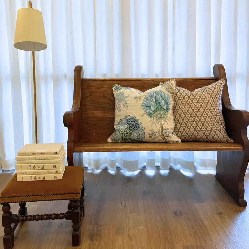 22" x 22" Pillow - Schumacher Indian Arbre