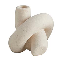 Matte White Knot Candleholder