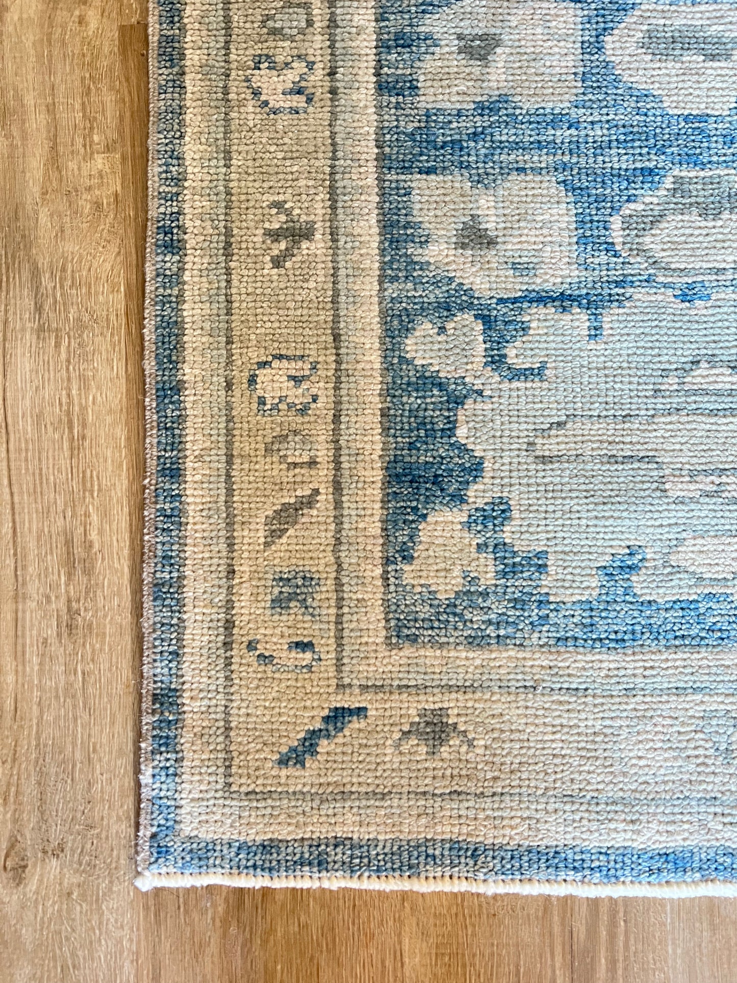 31" X 94" Blue Vintage Rug Runner