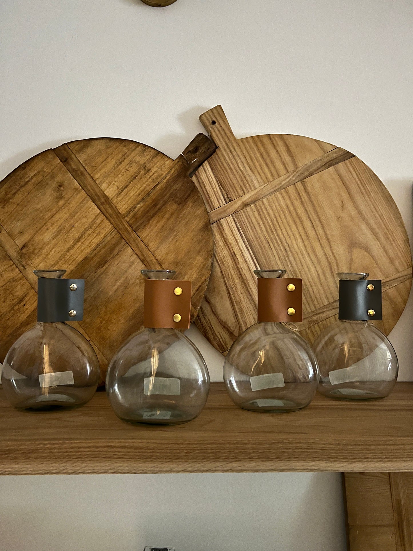 Wine Carafe with Grey Cuff