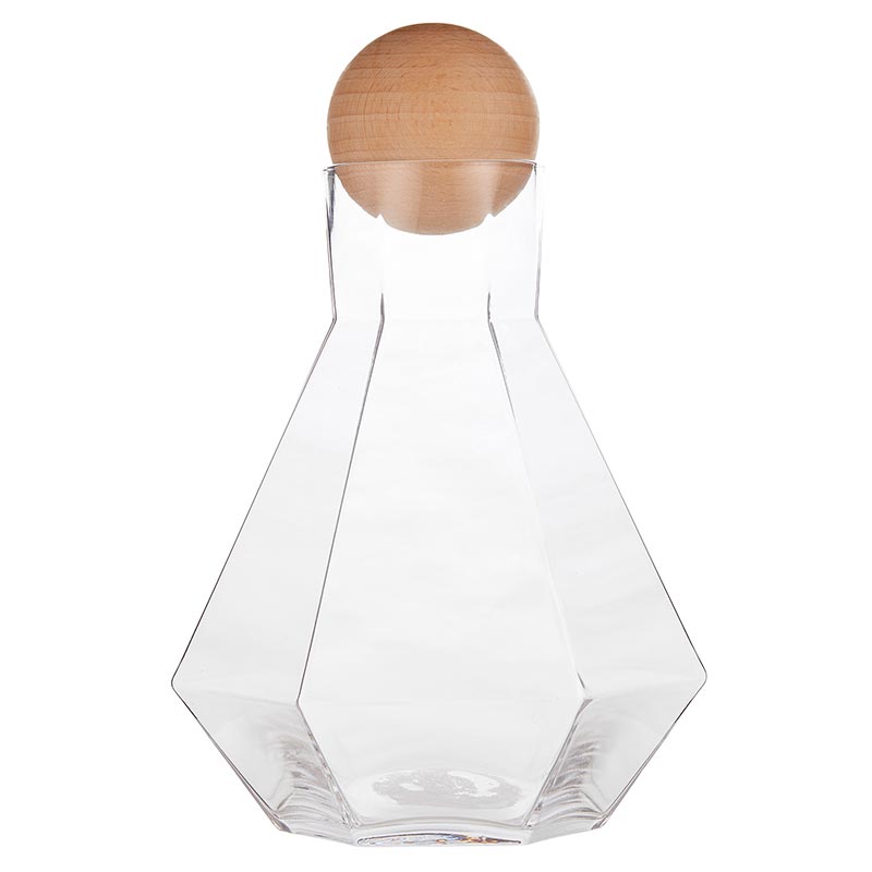 Geometric Glass Carafe