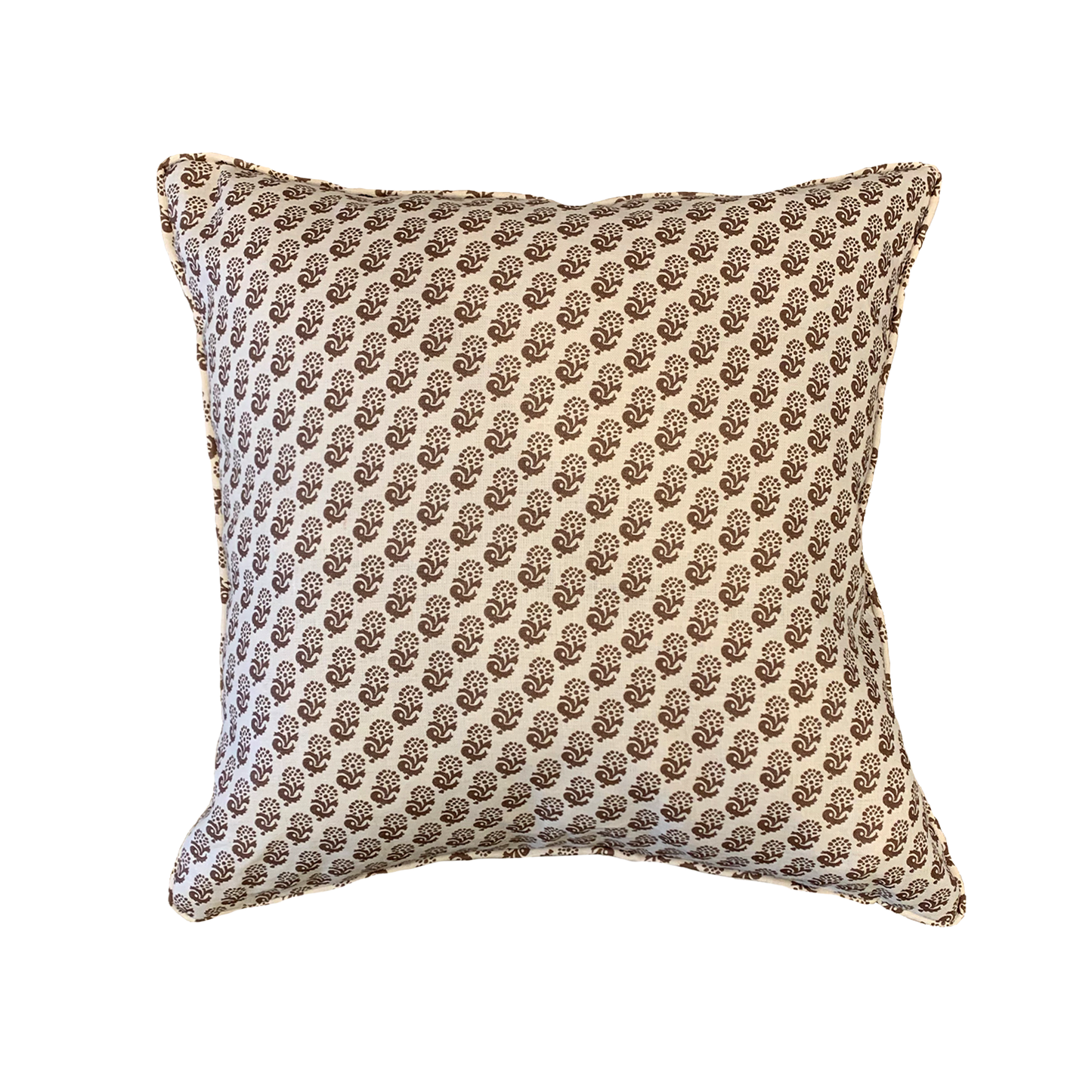 22" x 22" Pillow - Cocoa Flower