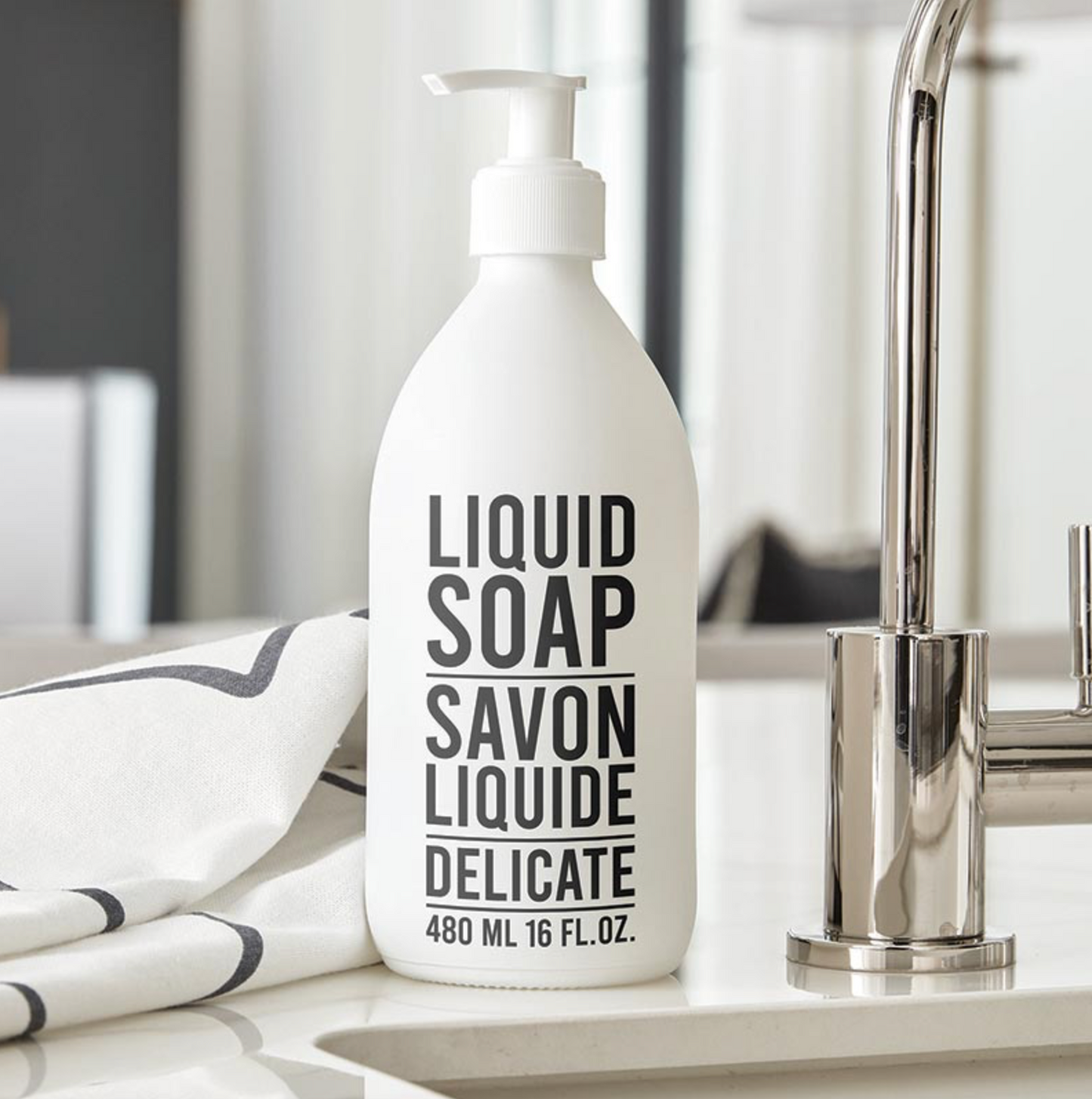 Matte White Soap Dispenser