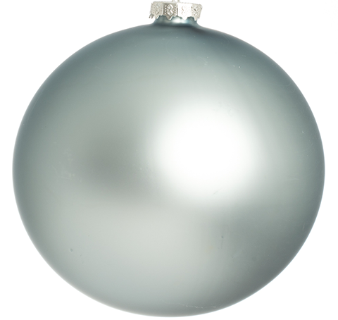 Ice Blue Pearlized 5" Ball Ornament