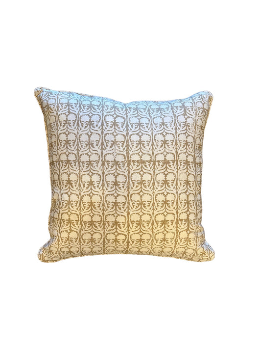 22" x 22" Penny Morrison Ashok Ecru Pillow