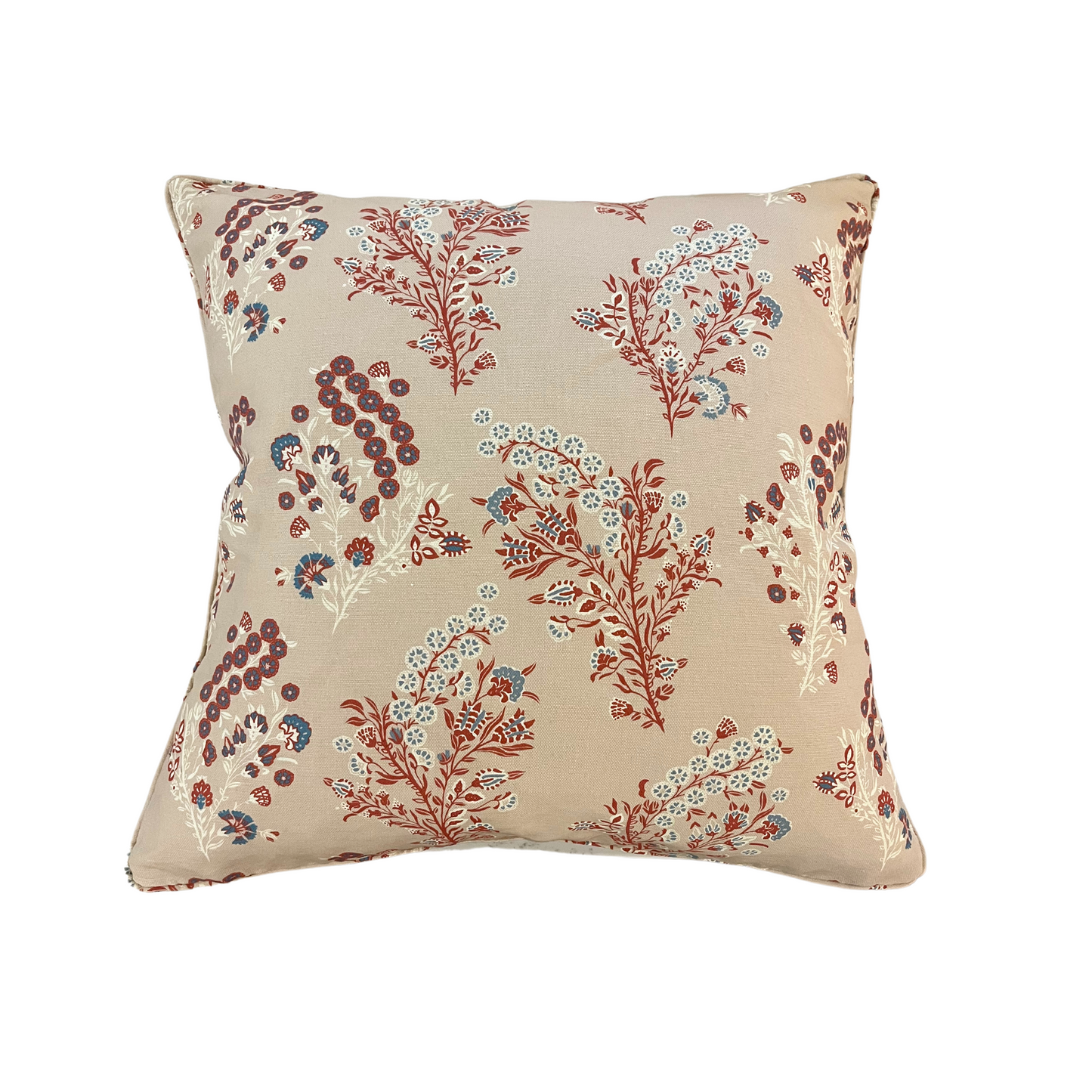 22" x 22" Pillow - Parker and Jules Coromandel Flower in Peony Pink