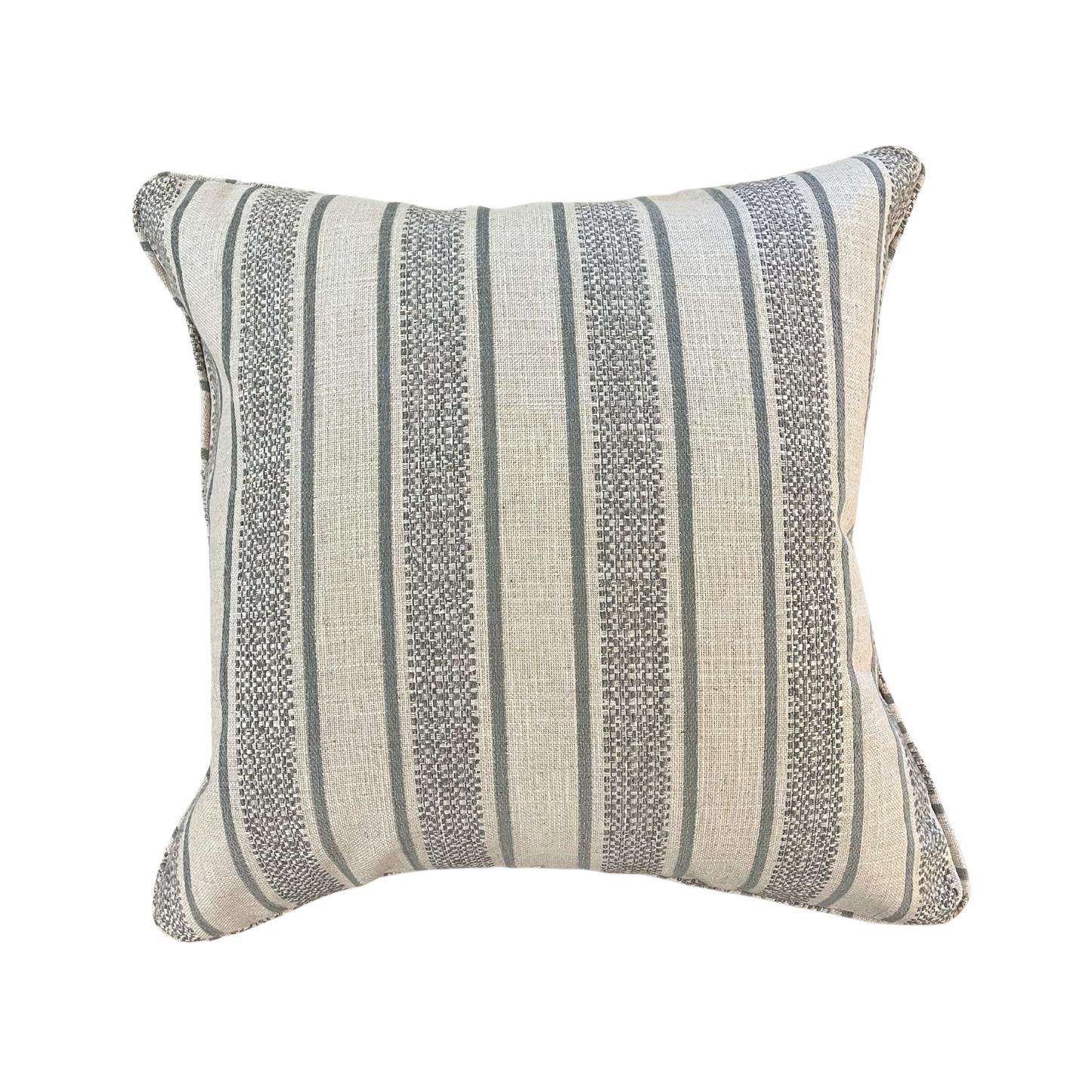 22" x 22" Pillow - Fabricut Sea and Flax Striped