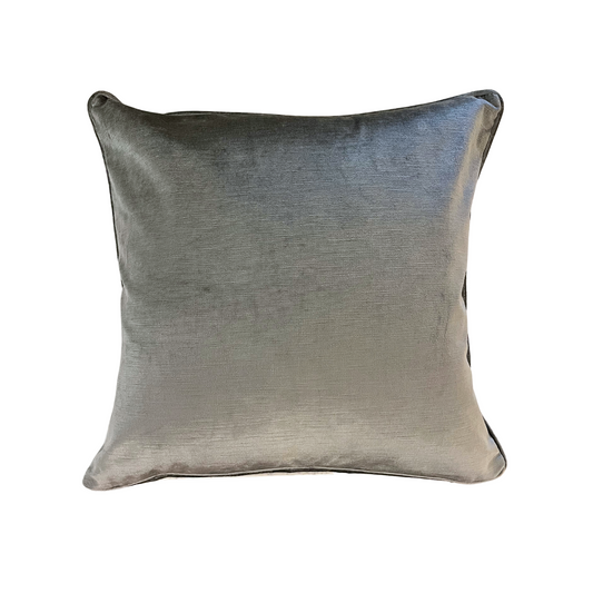 22" x 22" Pillow - Kravet Pewter Green Velvet