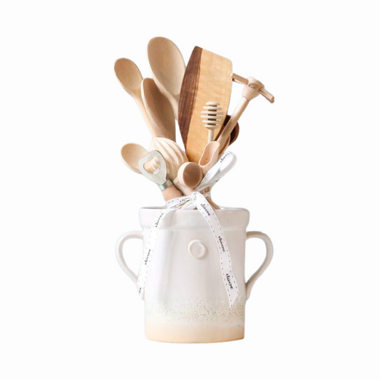 Handthrown Crock and Utensil Set