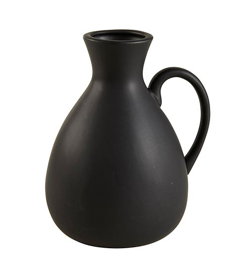 Black Ceramic Ewer