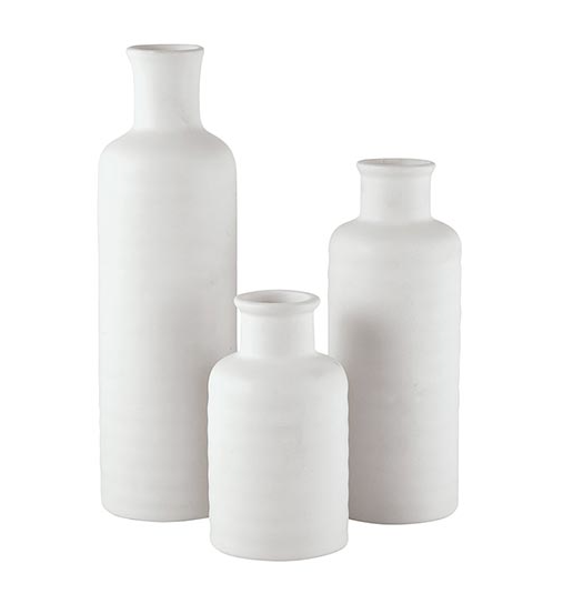 White Ceramic Vases