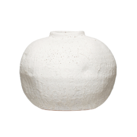 Terracotta Vase with Volcano Finish
