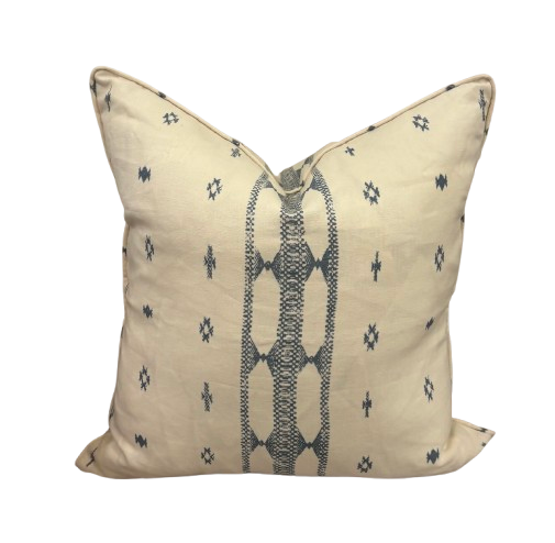 22" x 22" Pillow - Indira Strip Petrol