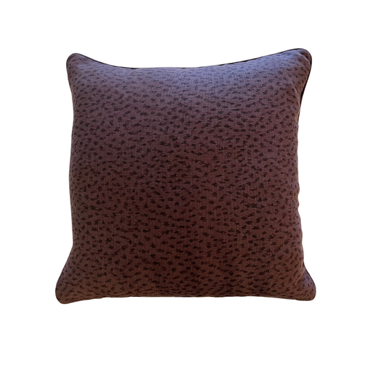 22" x 22" Pillow - KLS Aubergine Cheetah