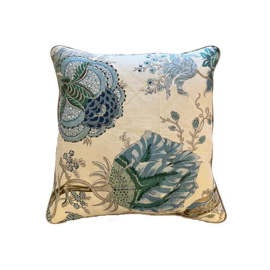 22" x 22" Pillow - Schumacher Indian Arbre