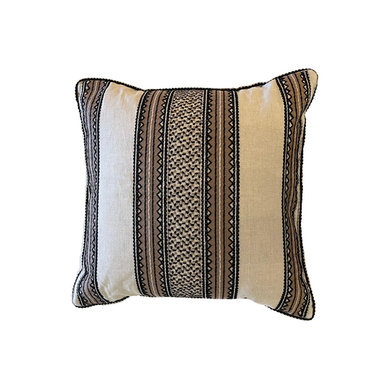 22" x 22" Pillow - Allure Fez/Cocoa