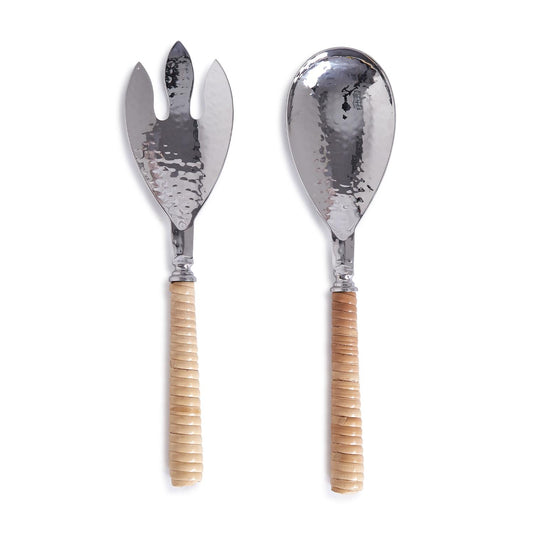 Set of 2 Rattan Servers