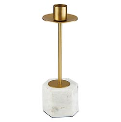 Marble and Gold Candle Holder- Small