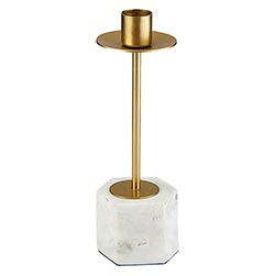 Marble and Gold Candle Holder- Small