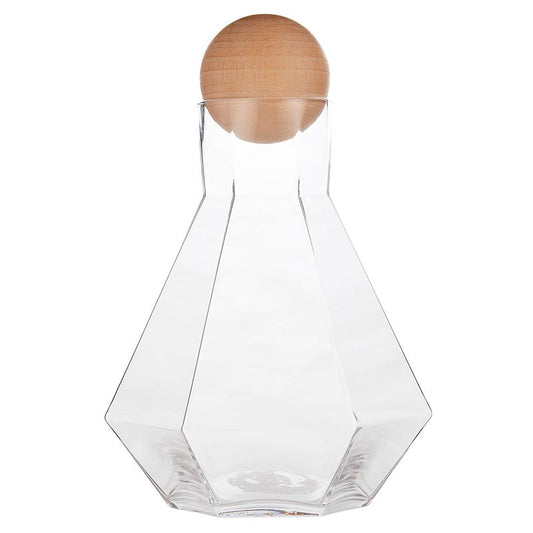 Geometric Glass Carafe