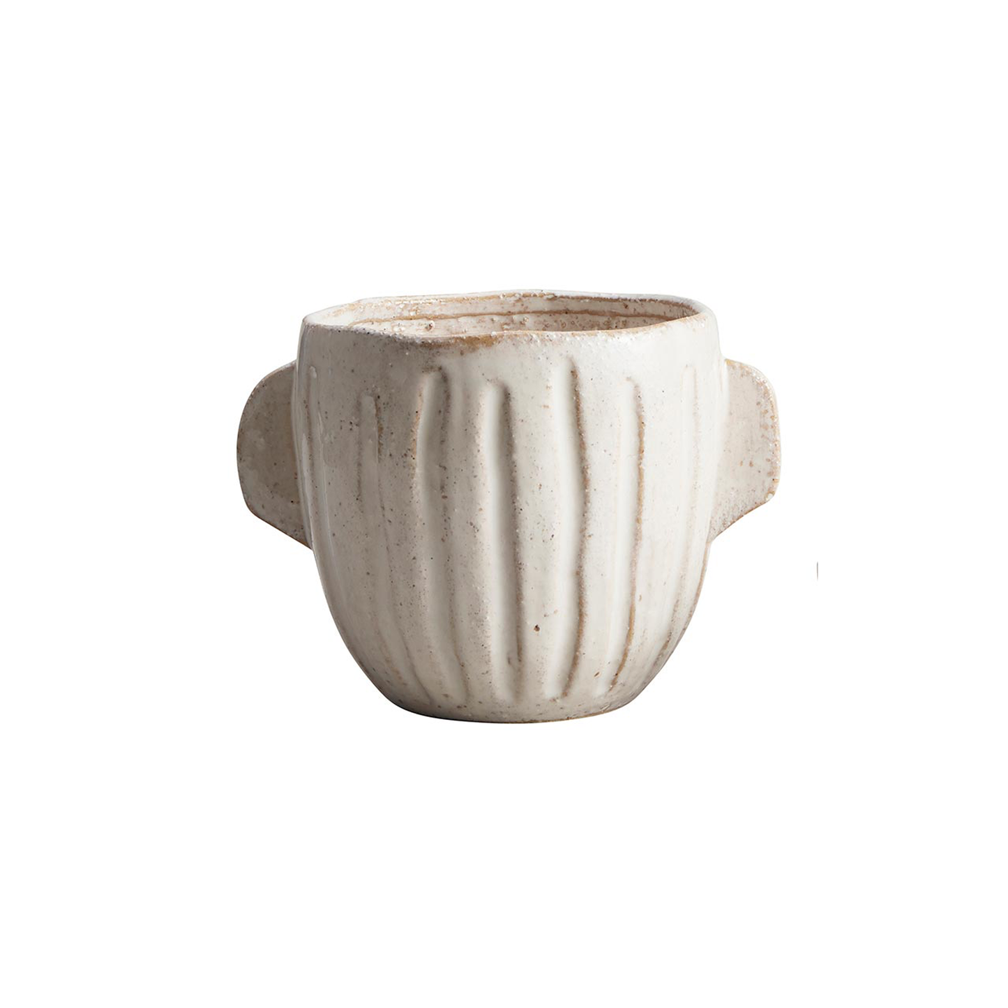 Handled Stoneware Pot - Large
