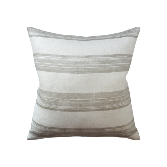 22" x 22" Pillow - Askew Ivory/Taupe