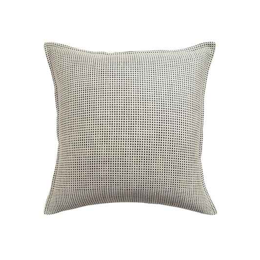 22" x 22" Pillow - Kumano Weave Ivory/Onyx