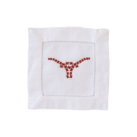 Longhorn Cocktail Napkins - Set of 4