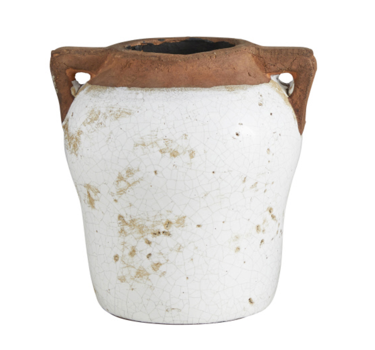 Two-handle Rustic Ceramic Pot