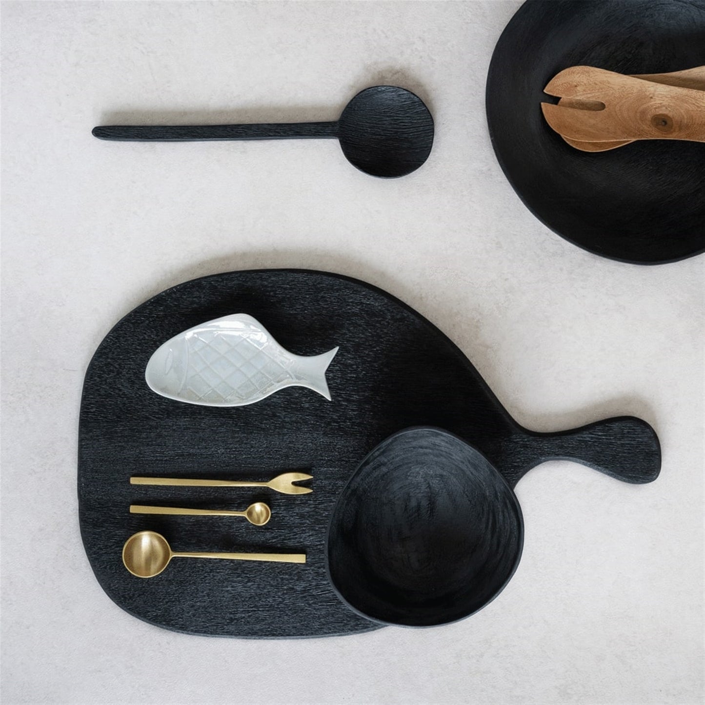 Decorative Cutting Board - Charred Black