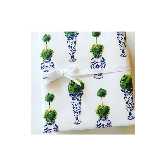 Chinoiserie Topiary Wrapping Paper